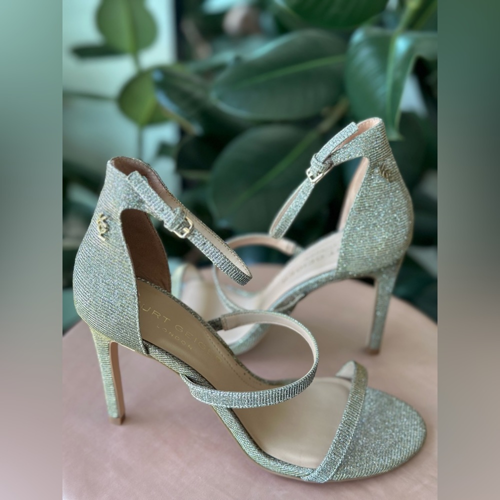 Kurt Geiger gold heels